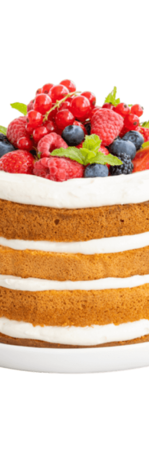 Four-layer fruit cake