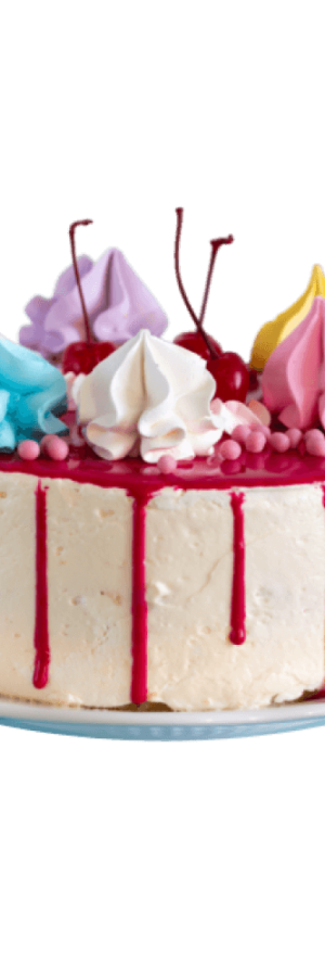 Cherry cream cake