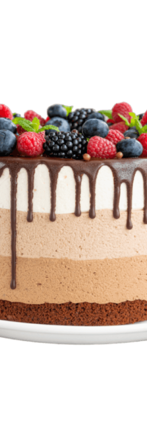 Chocolate covered cake