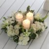 Beautiful White Flowers In Wooden Tray