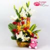 Gift Floral Basket & Teddy