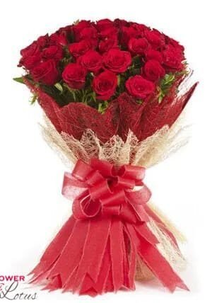 30 Red Roses In A Bouquet