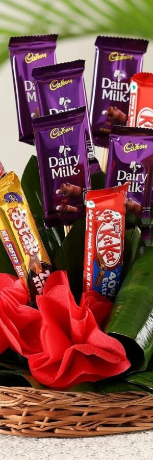 Assorted Chocolates Basket Arrangement