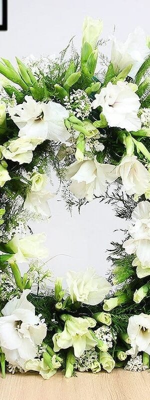 Beautiful exotic wreath