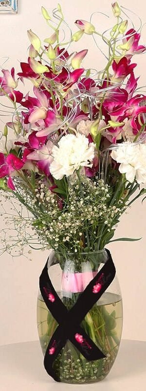 Beautiful orchids and carnations  bouquet