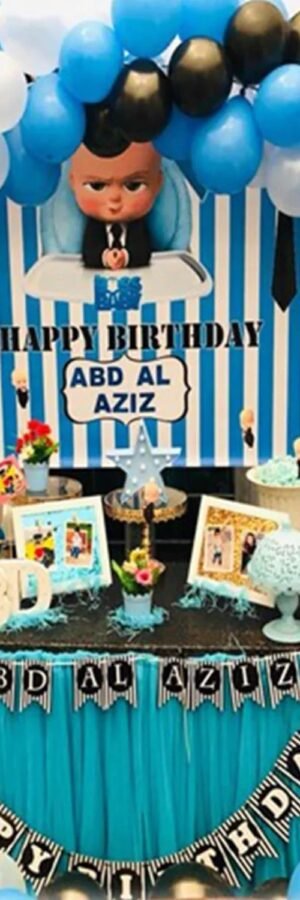 Boss Baby Theme Decor Set Up