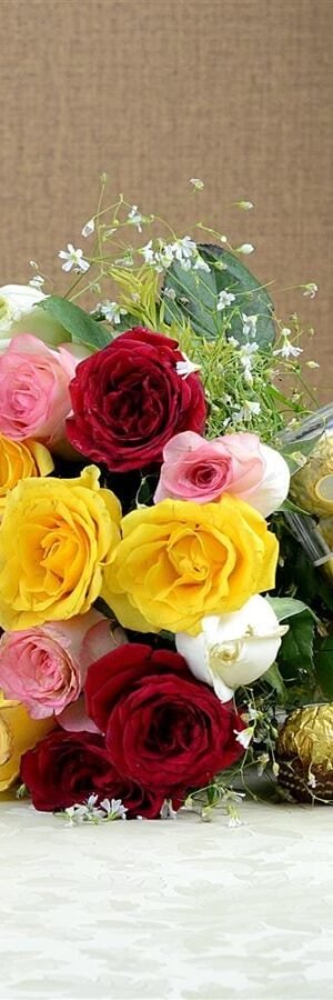 Bouquet Of Roses with Rocher