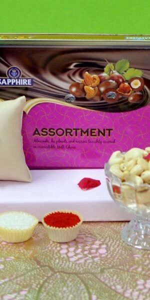 Chocolate Cashew with Rakhi