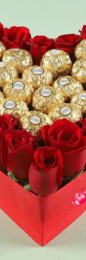 Chocolaty Heart of Roses