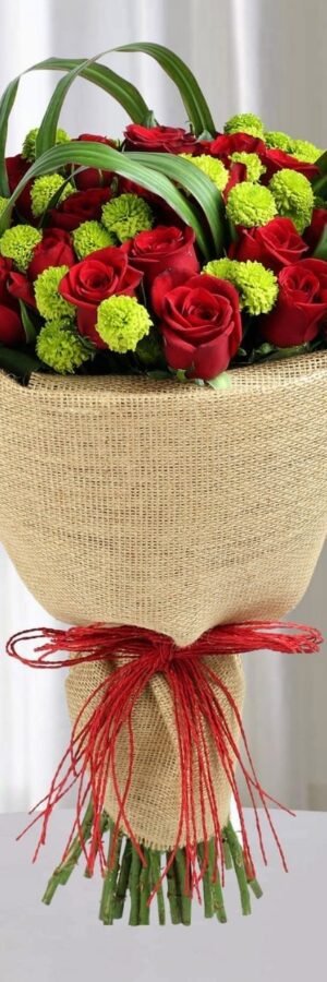 Classic Red Roses Hand Tied Bouquet
