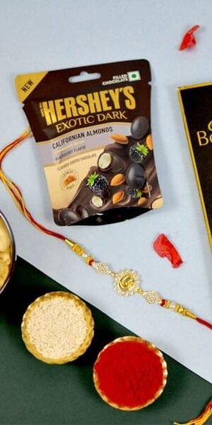 Dark Chocolate & Cashew with Rakhi