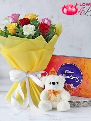 Mix Roses Teddy & Celebration