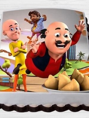 Motu Patlu Photo Cake