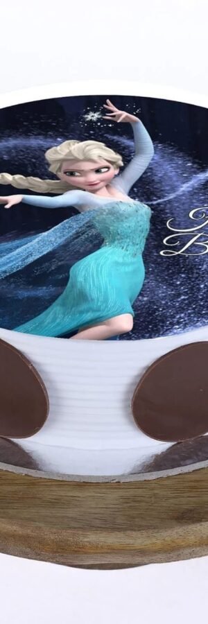 Princess Elsa Photo Cake- Pineapple Half Kg