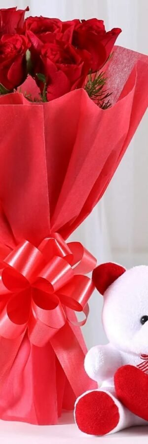 Red Roses N Teddy