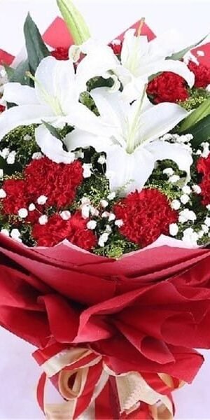 Red White Combine Bouquet