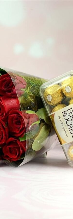 Rocher with Roses