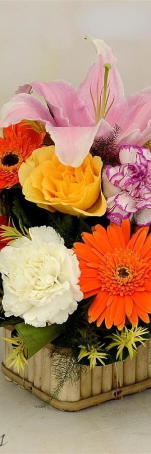 Scintillating Floral Basket