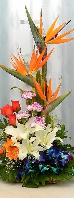 Serene Floral Basket