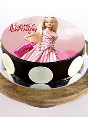 Smart Barbie Photo Cake