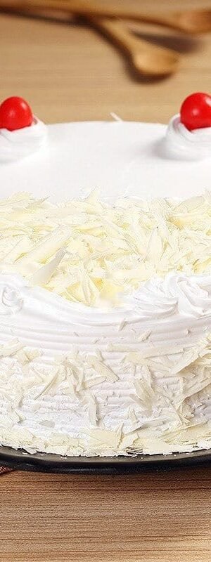 Eggless White Forest Cake - 500gm